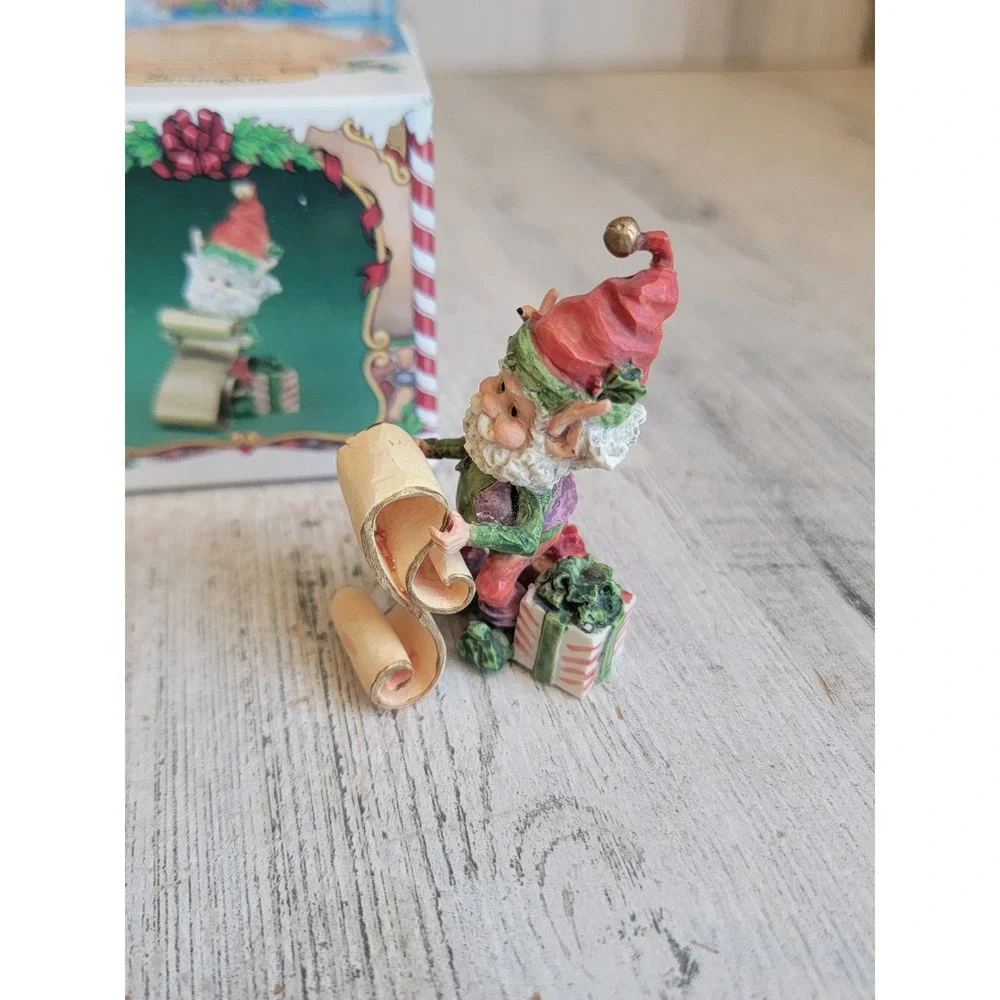 Enesco Shrimpkin North Pole Village vintage accessory Xmas elf Santa's helper